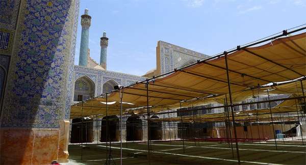 La cour principale de la mosquée