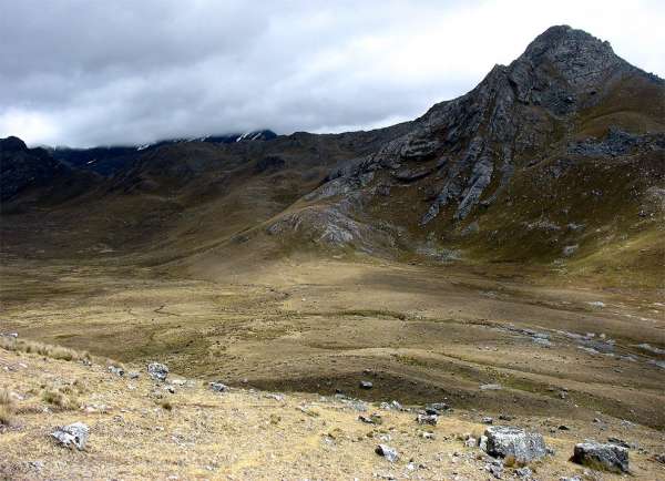Aufstieg zum Mesapata-Pass (4 460 m n.