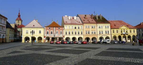 Wallenstein Square in Jičín: Accommodations