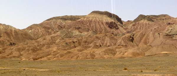 Des formations rocheuses colorées