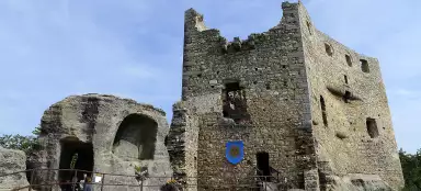 Die Ruinen der Burg Valečov