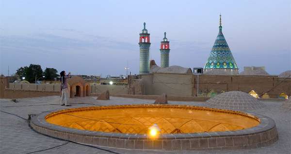 Uitzicht op de moskee