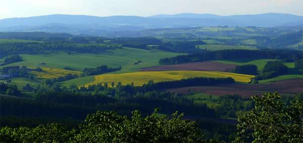 View of Jizera Mountains