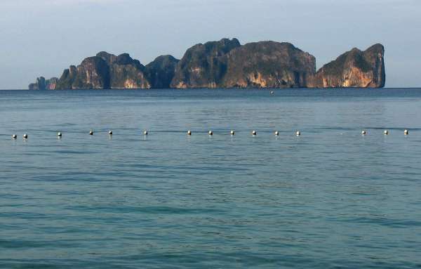 Vista sull'isola di Phi Phi Lee (Leh)