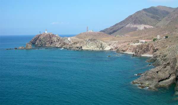 View from Punta Baja to the lighthouse