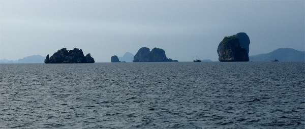 Eilandjes in de Andaman Zee