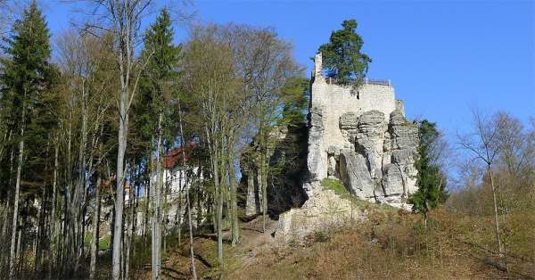 View of the castle from the road