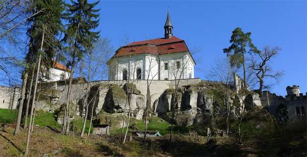 Vista da Igreja de St. Jan Nepomucký