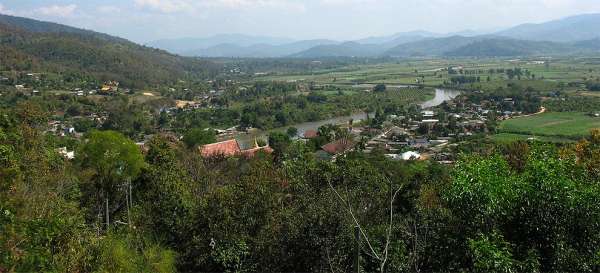 View of the lowlands of the river Kok