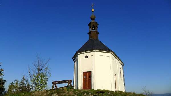 Vyskeře peak with a chapel
