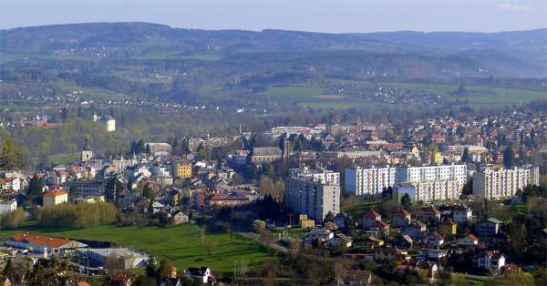 Vue de la ville de Turnov