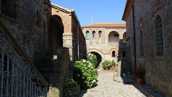 En el monasterio de Moni Ypsilou