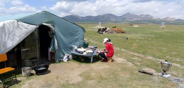 Cuisine pastorale kirghize