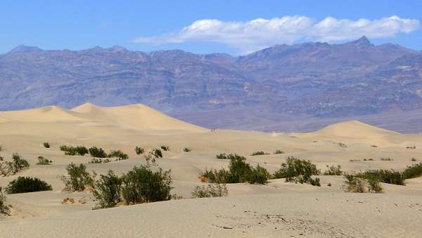Dunas de arena en el Valle de la Muerte