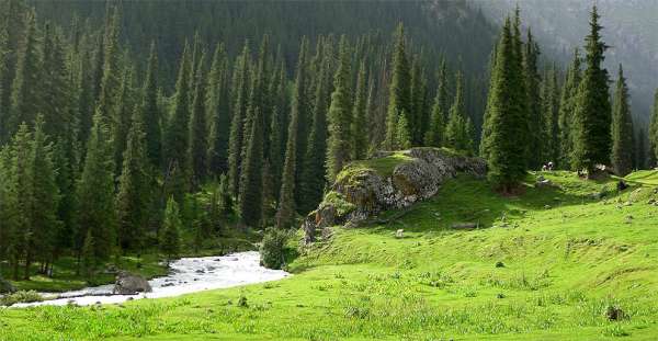 Pittoreske Karakol-vallei