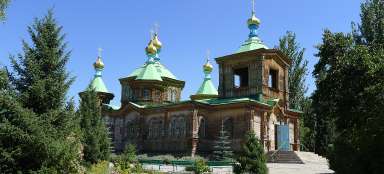 Wooden cathedral in Karakol