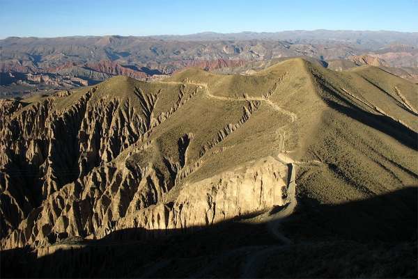 Vyhliadka na ceste z Tupiza na Altiplano