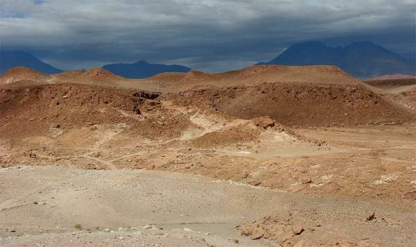 Blick auf die Vulkane Altiplano