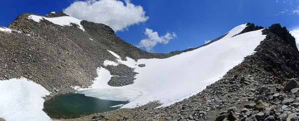 Repos au bord du lac glaciaire