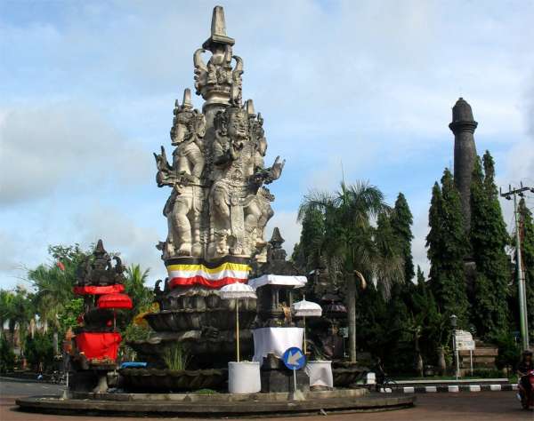 Rond-point à Klungkung