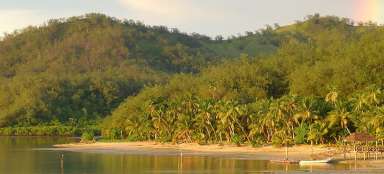 Stranden op het eiland Malolo