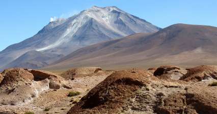 Jízda kolem vulkánu Ollagüe