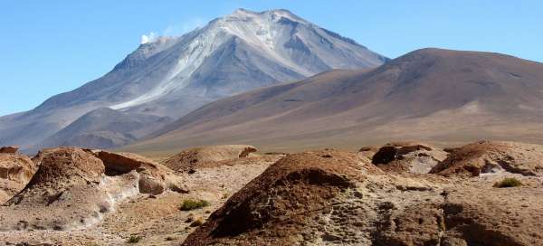 Rijden rond de vulkaan Ollagüe: Weer en seizoen