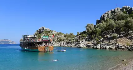 Marmaris II에서 보트 여행.