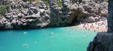 Schwimmen in Sa Calobra
