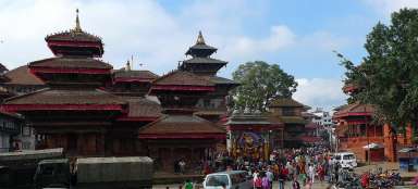 Passeio pela Praça Durbar de Katmandu